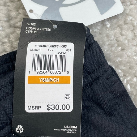 NWT Boys Under Armour Brawler Tapered Fitted Pants Small - Picture 4 of 11